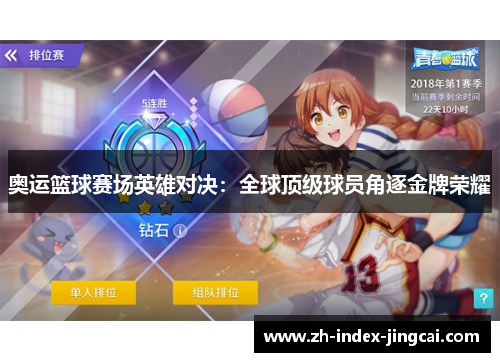 奥运篮球赛场英雄对决:全球顶级球员角逐金牌荣耀 奥运篮球赛场英雄对决:全球顶级球员角逐金牌荣耀